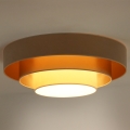 Duolla - Plafón LED LUNETA LED/26W/230V diá. 60 cm 4000K beige/dorado/color crema