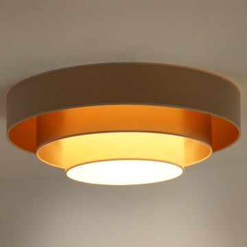 Duolla - Plafón LED LUNETA LED/26W/230V diá. 60 cm 4000K beige/dorado/color crema