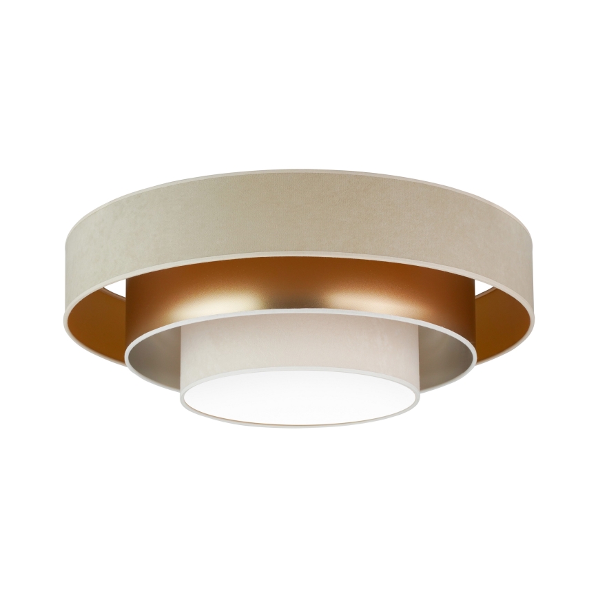 Duolla - Plafón LED LUNETA LED/26W/230V diá. 60 cm 4000K beige/dorado/color crema