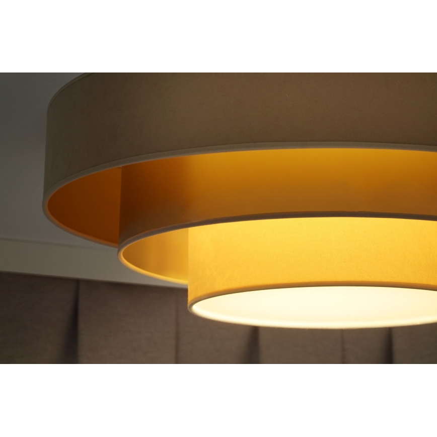 Duolla - Plafón LED LUNETA LED/26W/230V diá. 60 cm 4000K beige/dorado/color crema