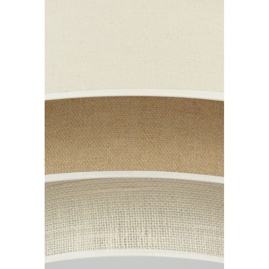 Duolla - Plafón LED LUNETA LED/26W/230V diá. 60 cm 4000K color crema/marrón