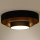 Duolla - Plafón LED LUNETA LED/26W/230V diá. 60 cm 4000K negro/dorado