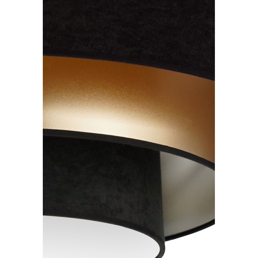 Duolla - Plafón LED LUNETA LED/26W/230V diá. 60 cm 4000K negro/dorado