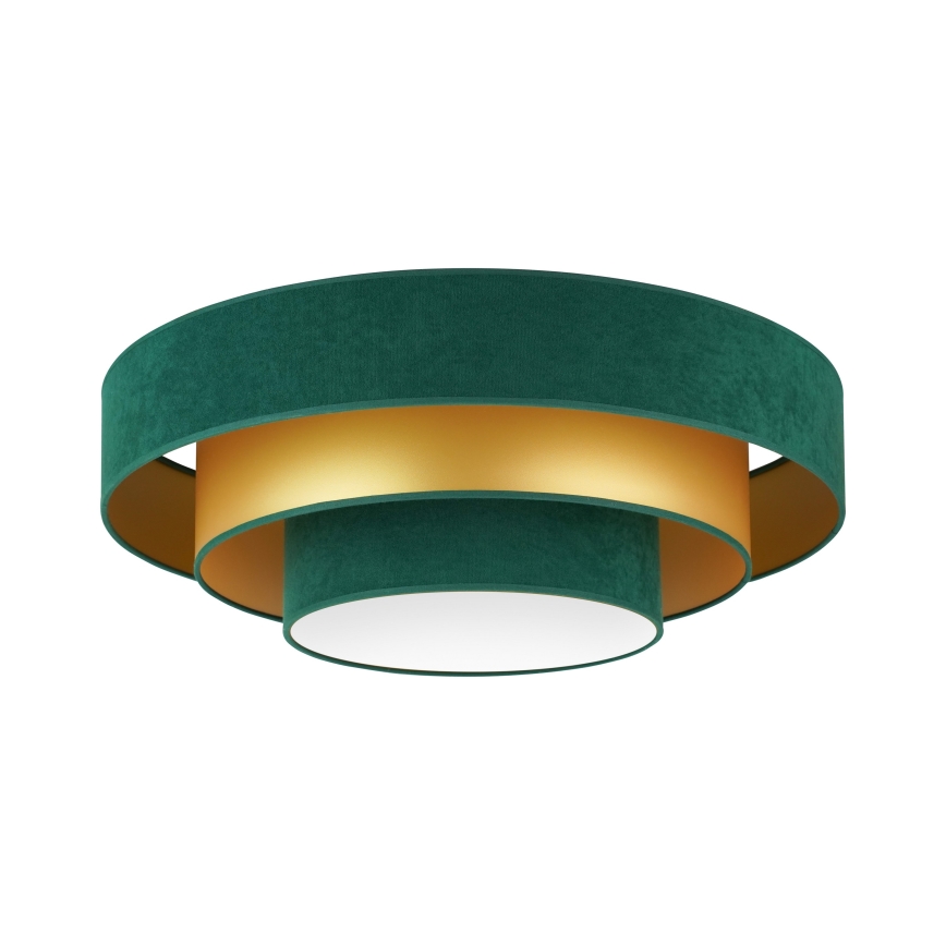 Duolla - Plafón LED LUNETA LED/26W/230V diá. 60 cm 4000K Verde/dorado