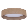 Duolla - Plafón LED ROLLER LED/24W/230V claro diá. 45 cm marrón