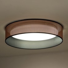 Duolla - Plafón LED ROLLER LED/24W/230V cobre/negro