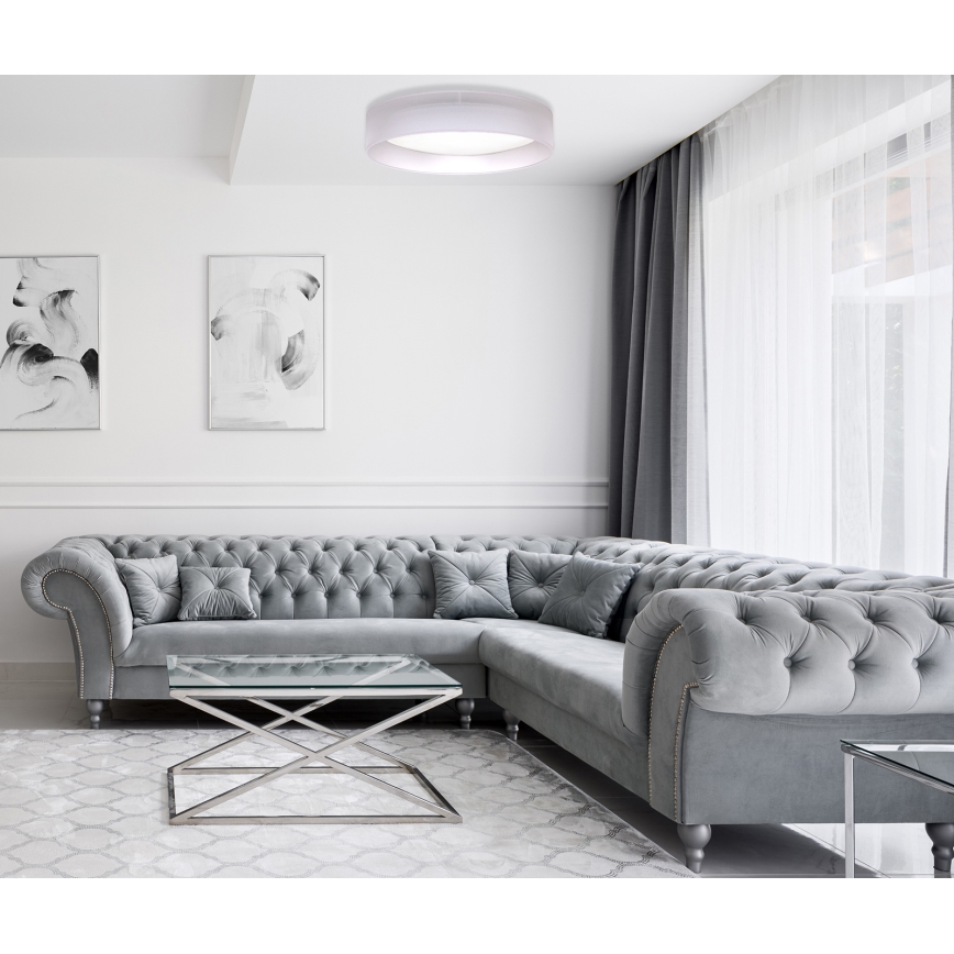 Duolla - Plafón LED ROLLER LED/24W/230V d. 45 cm gris claro