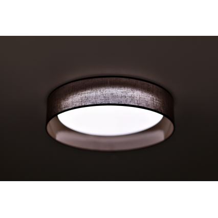 Duolla - Plafón LED ROLLER LED/24W/230V d. 45 cm marrón oscuro