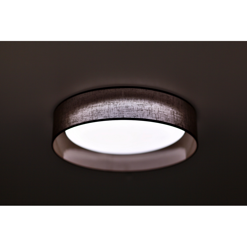 Duolla - Plafón LED ROLLER LED/24W/230V d. 45 cm marrón oscuro