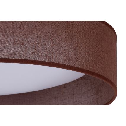 Duolla - Plafón LED ROLLER LED/24W/230V d. 45 cm marrón oscuro