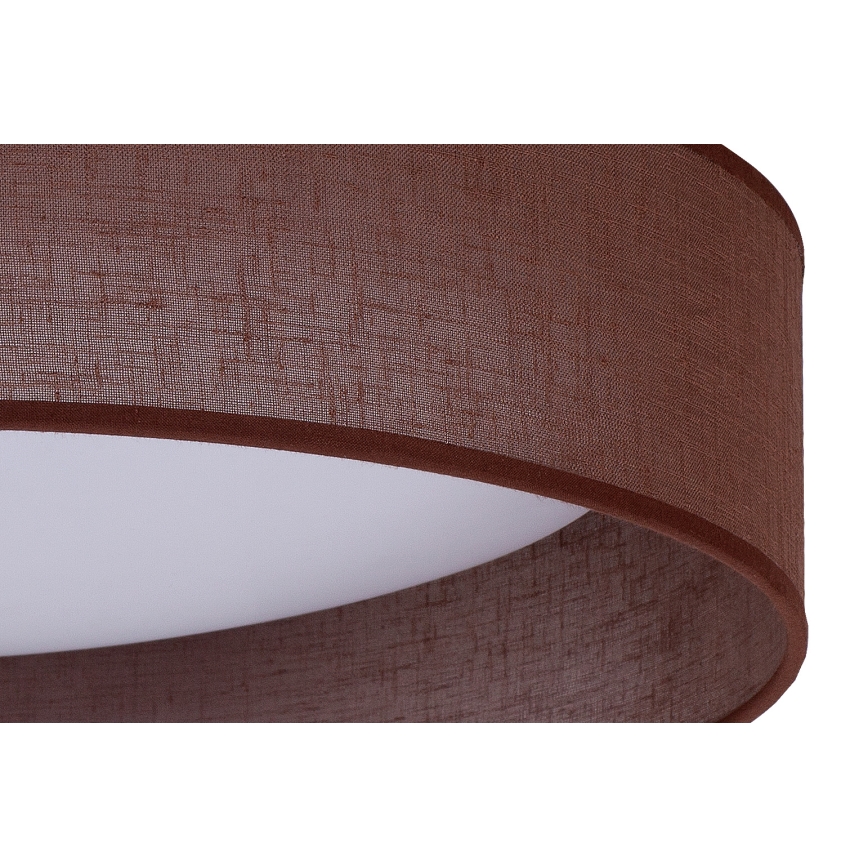 Duolla - Plafón LED ROLLER LED/24W/230V d. 45 cm marrón oscuro