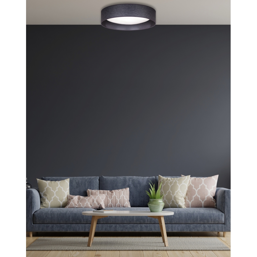 Duolla - Plafón LED ROLLER LED/24W/230V diá. 45 cm antracita