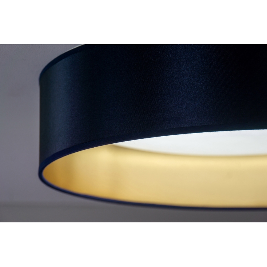 Duolla - Plafón LED ROLLER LED/24W/230V diá. 45 cm azul/dorado