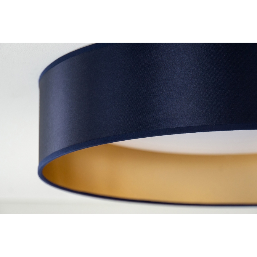 Duolla - Plafón LED ROLLER LED/24W/230V diá. 45 cm azul/dorado