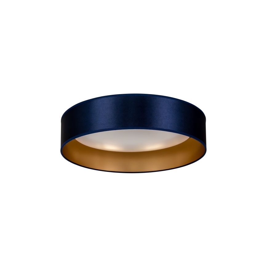 Duolla - Plafón LED ROLLER LED/24W/230V diá. 45 cm azul/dorado