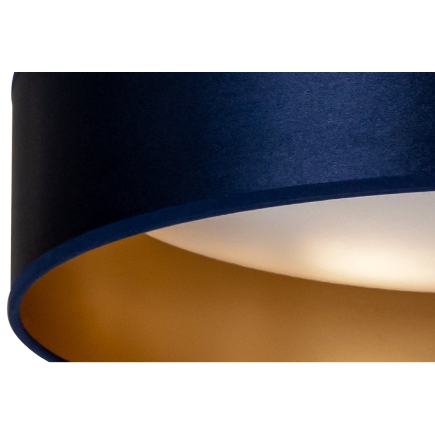 Duolla - Plafón LED ROLLER LED/24W/230V diá. 45 cm azul/dorado