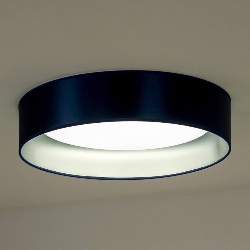 Duolla - Plafón LED ROLLER LED/24W/230V diá. 45 cm azul/plata