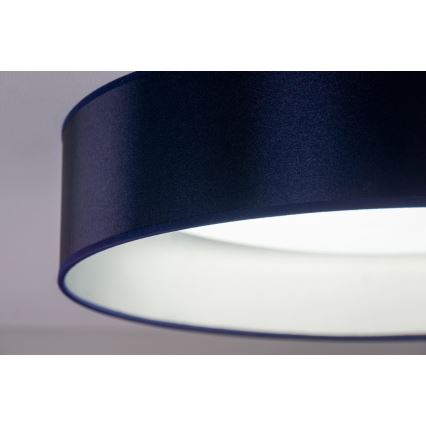 Duolla - Plafón LED ROLLER LED/24W/230V diá. 45 cm azul/plata