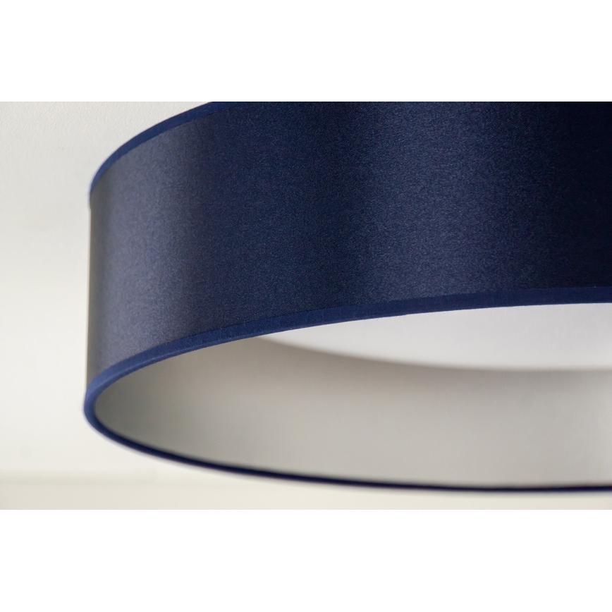 Duolla - Plafón LED ROLLER LED/24W/230V diá. 45 cm azul/plata