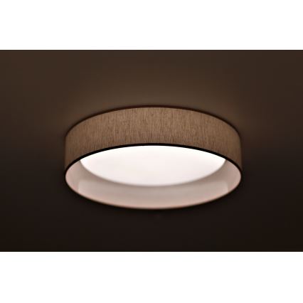 Duolla - Plafón LED ROLLER LED/24W/230V diá. 45 cm beige
