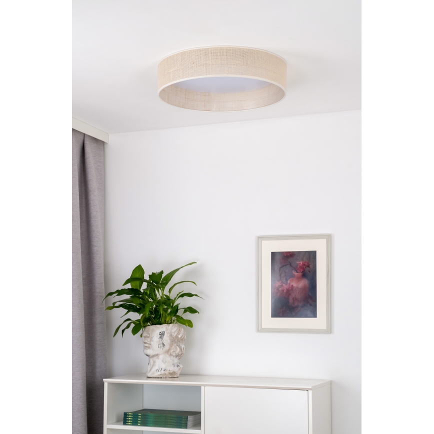 Duolla - Plafón LED ROLLER LED/24W/230V diá. 45 cm beige