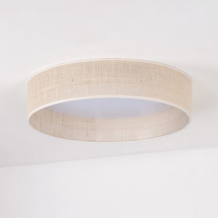 Duolla - Plafón LED ROLLER LED/24W/230V diá. 45 cm beige