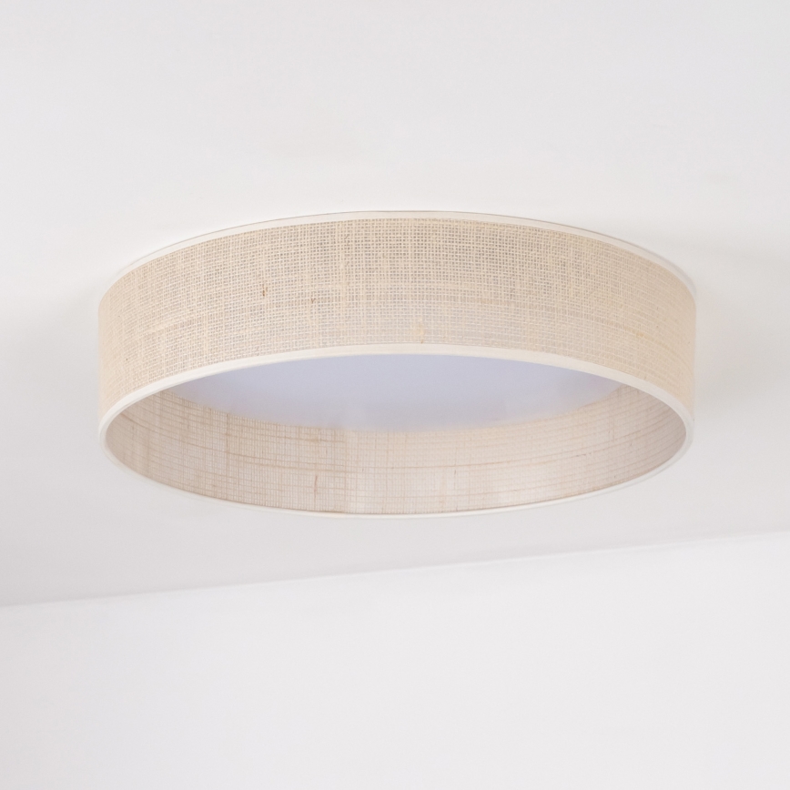 Duolla - Plafón LED ROLLER LED/24W/230V diá. 45 cm beige