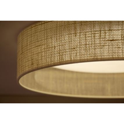 Duolla - Plafón LED ROLLER LED/24W/230V diá. 45 cm beige