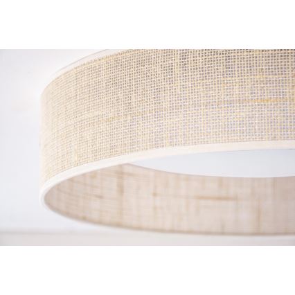 Duolla - Plafón LED ROLLER LED/24W/230V diá. 45 cm beige