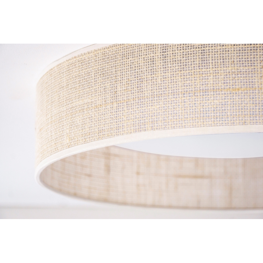Duolla - Plafón LED ROLLER LED/24W/230V diá. 45 cm beige