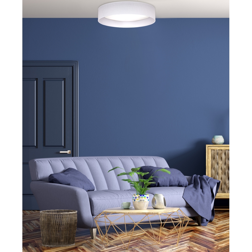 Duolla - Plafón LED ROLLER LED/24W/230V diá. 45 cm blanco
