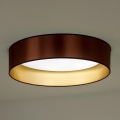 Duolla - Plafón LED ROLLER LED/24W/230V diá. 45 cm cobre/dorado