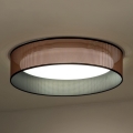 Duolla - Plafón LED ROLLER LED/24W/230V diá. 45 cm cobre/negro