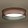 Duolla - Plafón LED ROLLER LED/24W/230V diá. 45 cm cobre/negro