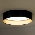 Duolla - Plafón LED ROLLER LED/24W/230V diá. 45 cm negro/dorado