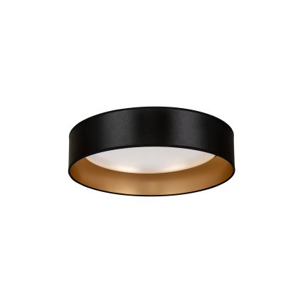 Duolla - Plafón LED ROLLER LED/24W/230V diá. 45 cm negro/dorado