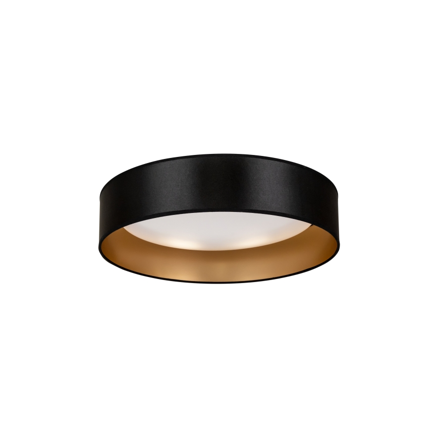Duolla - Plafón LED ROLLER LED/24W/230V diá. 45 cm negro/dorado