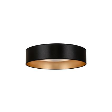 Duolla - Plafón LED ROLLER LED/24W/230V diá. 45 cm negro/dorado