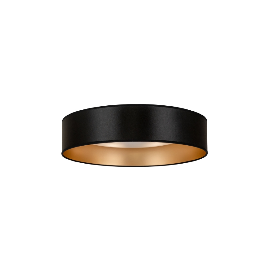 Duolla - Plafón LED ROLLER LED/24W/230V diá. 45 cm negro/dorado