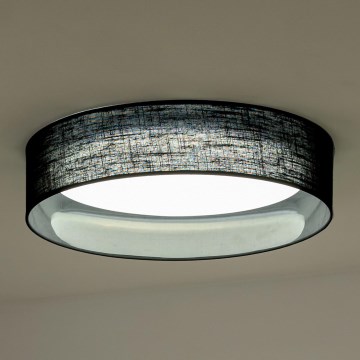 Duolla - Plafón LED ROLLER LED/24W/230V diá. 45 cm negro
