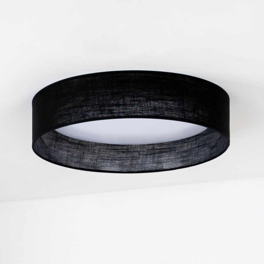 Duolla - Plafón LED ROLLER LED/24W/230V diá. 45 cm negro