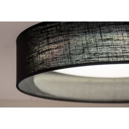 Duolla - Plafón LED ROLLER LED/24W/230V diá. 45 cm negro