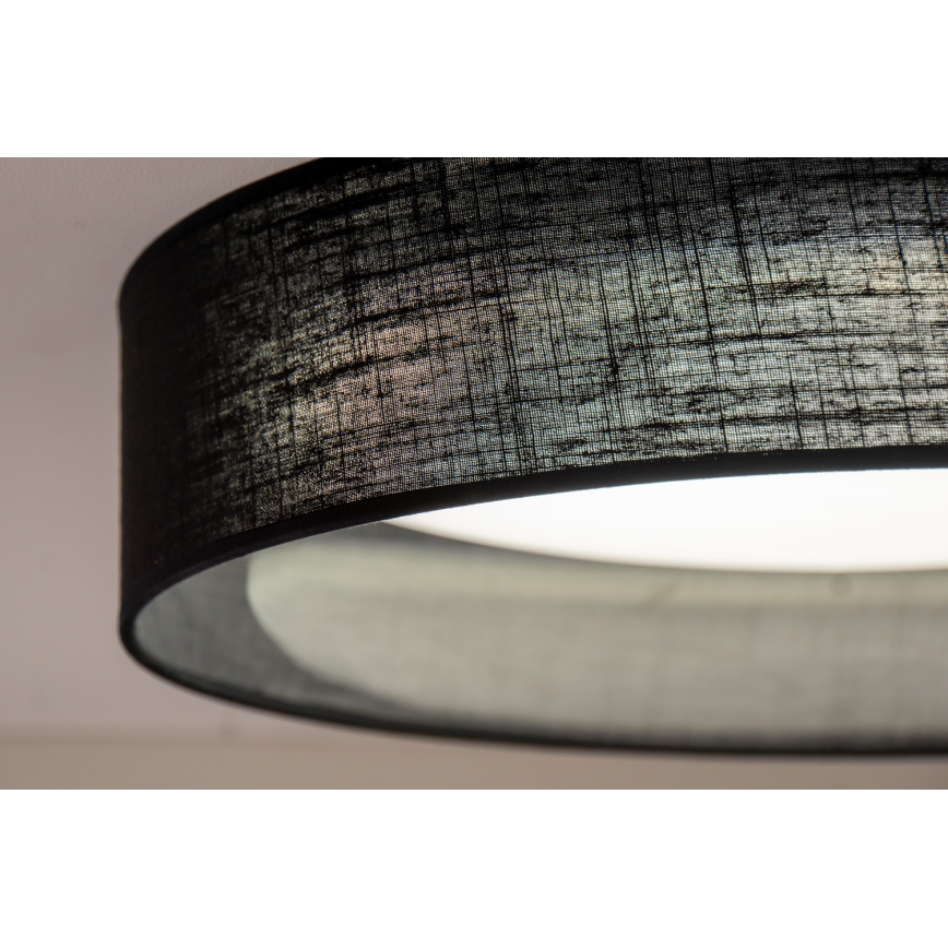 Duolla - Plafón LED ROLLER LED/24W/230V diá. 45 cm negro