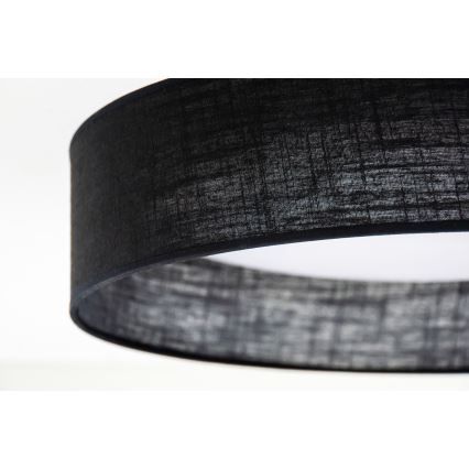Duolla - Plafón LED ROLLER LED/24W/230V diá. 45 cm negro