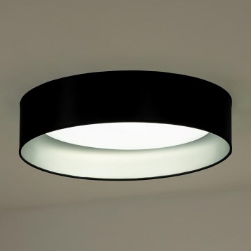 Duolla - Plafón LED ROLLER LED/24W/230V diá. 45 cm negro/plata