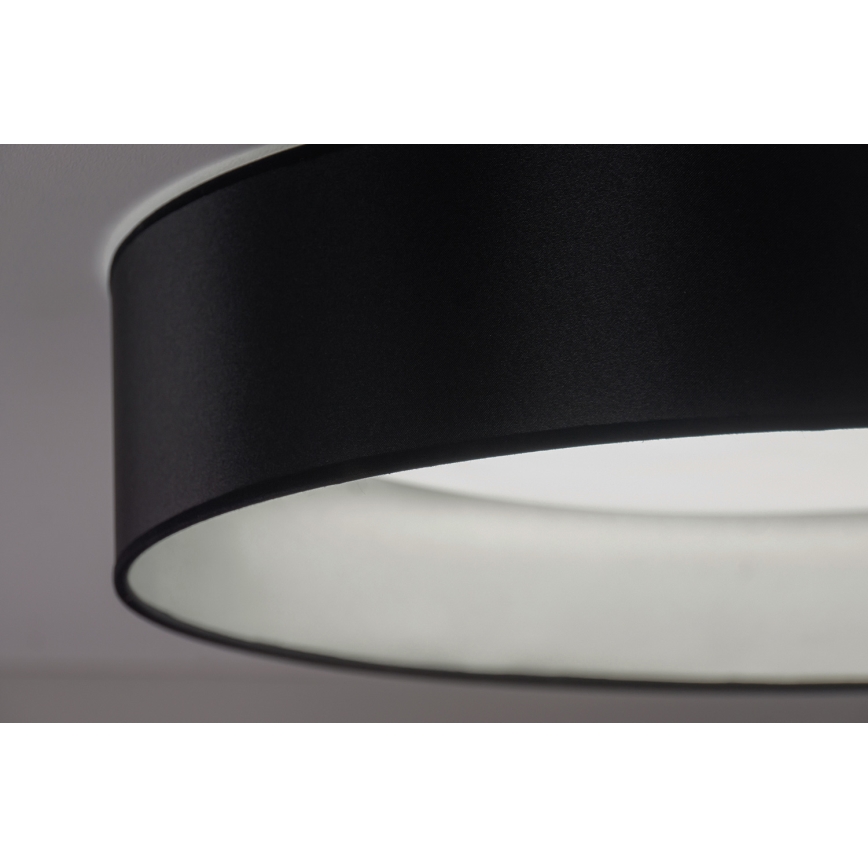Duolla - Plafón LED ROLLER LED/24W/230V diá. 45 cm negro/plata