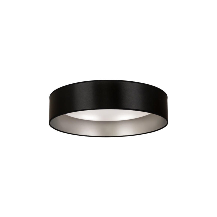 Duolla - Plafón LED ROLLER LED/24W/230V diá. 45 cm negro/plata