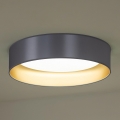 Duolla - Plafón LED ROLLER LED/24W/230V diá. 45 cm plata/dorado