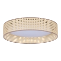 Duolla - Plafón LED ROLLER LED/24W/230V diá. 45 cm ratán
