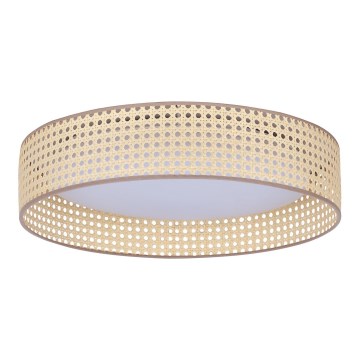 Duolla - Plafón LED ROLLER LED/24W/230V diá. 45 cm ratán